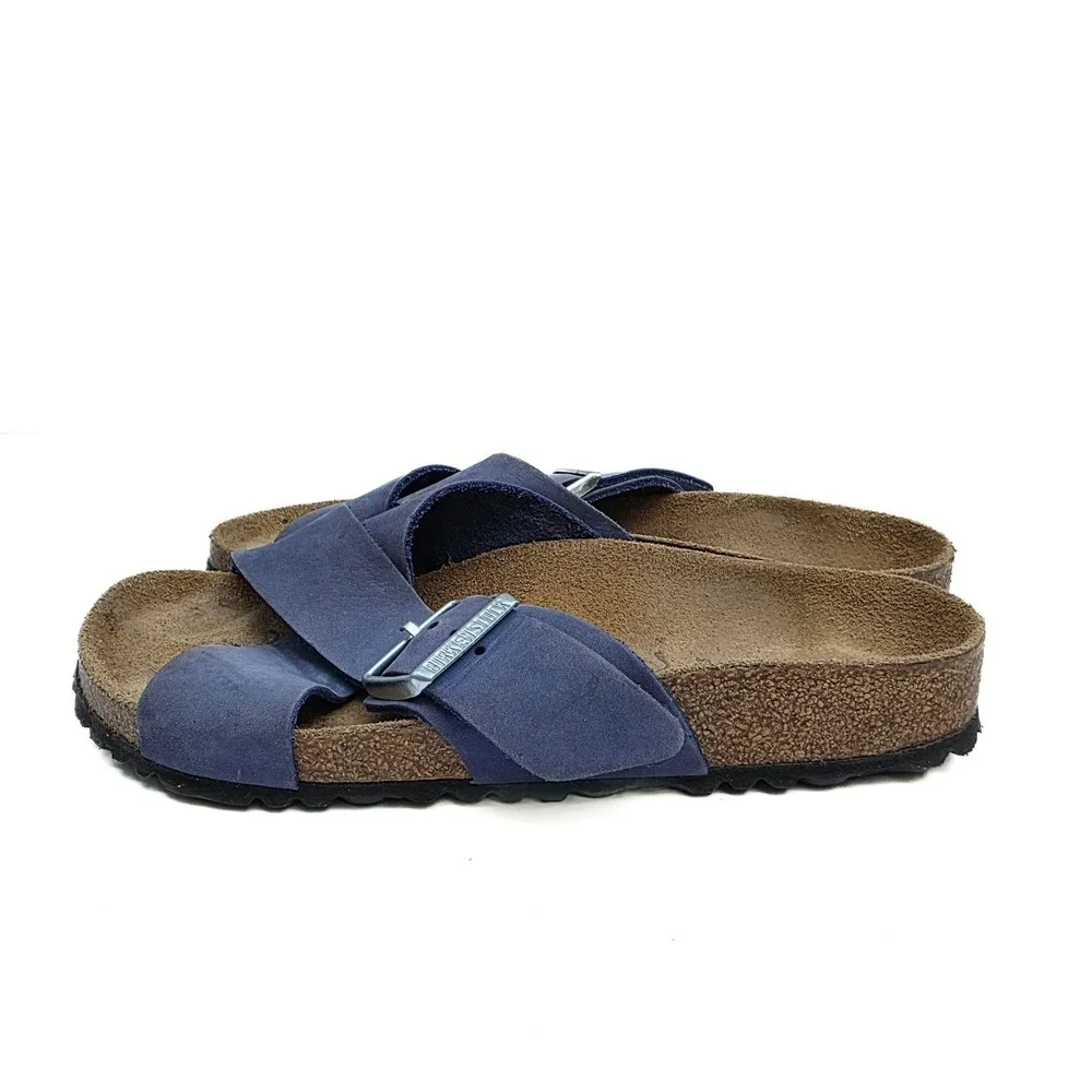 Birkenstock Salina Purple Nubuck Leather Sandals Womens EU 37 US 6-6.5 M/N